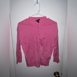 J crew pink cardigan size M